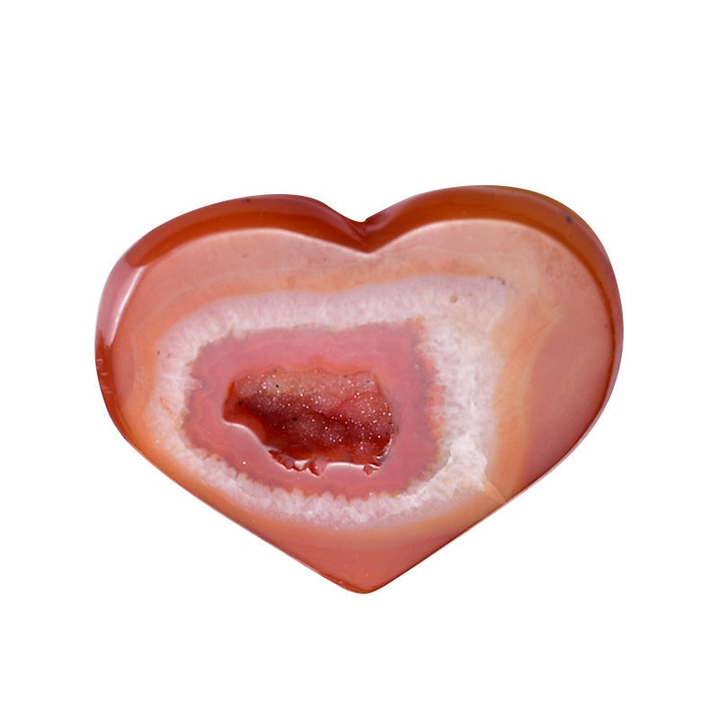 Agate Geode Druzy Heart Bulk Wholesale crystal texture detail