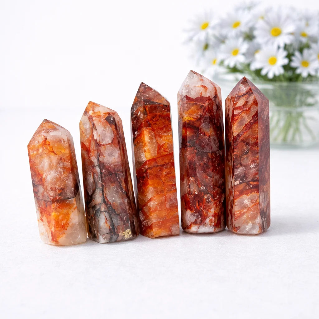 Fire Quartz Tower Point Bulk Wholesale