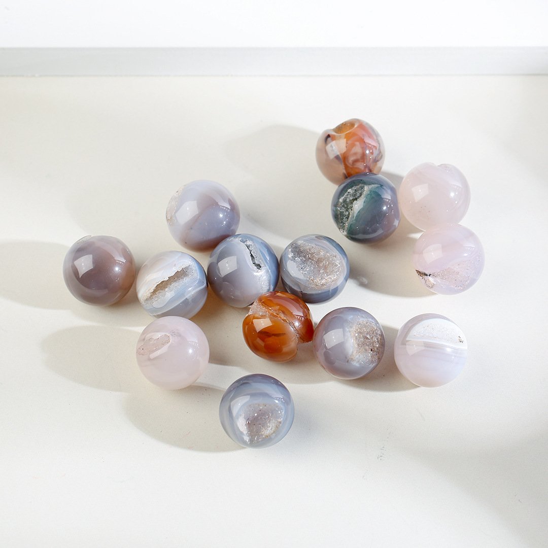 Agate Geode Druzy Ball Crystals Bulk Wholesale healing crystal studio photo