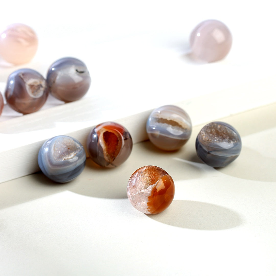 Natural Agate Geode Druzy Ball Crystals Bulk Wholesale gemstone piece
