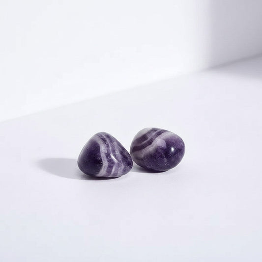Amethyst Chevron Tumbled Stones Crystals Bulk Wholesale crystals bulk wholesale natural purple gemstone texture image 1