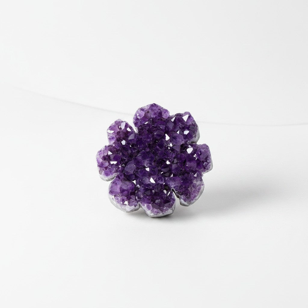 Amethyst Cluster Four-leaf clover Crystals Bulk Wholesale crystals bulk wholesale natural purple gemstone texture image 1