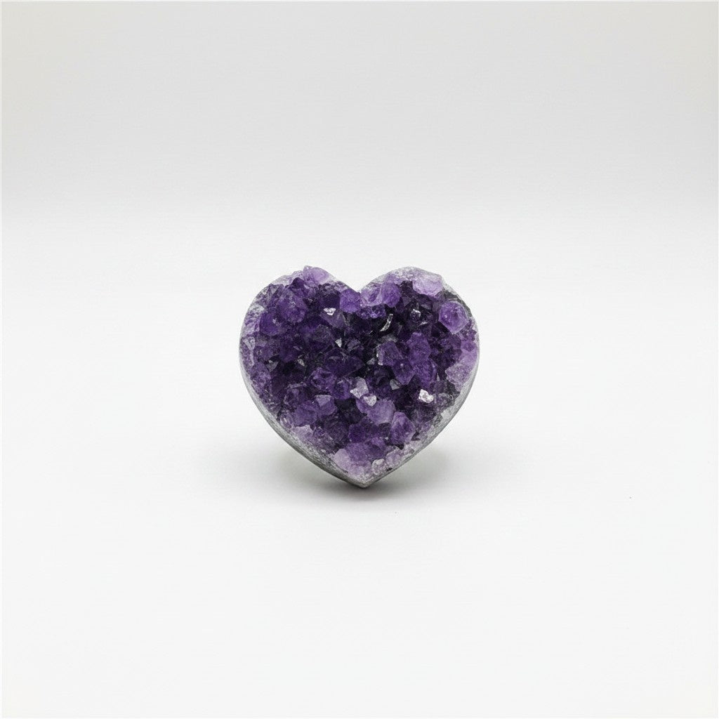 Amethyst Cluster Heart Crystals Bulk Wholesale crystals bulk wholesale natural purple gemstone texture image 1