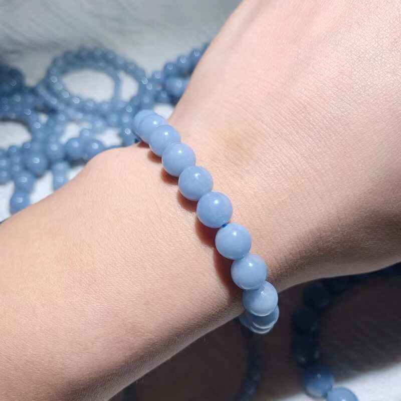 Angelite Crystal Bracelet 8mm Bulck Wholesale