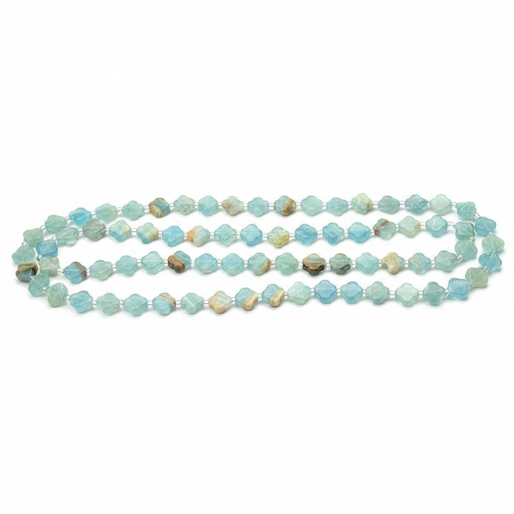 Blue Calcite Four Leaf Clover Pendant Beads Wholesale natural crystal image 1 bulk wholesale