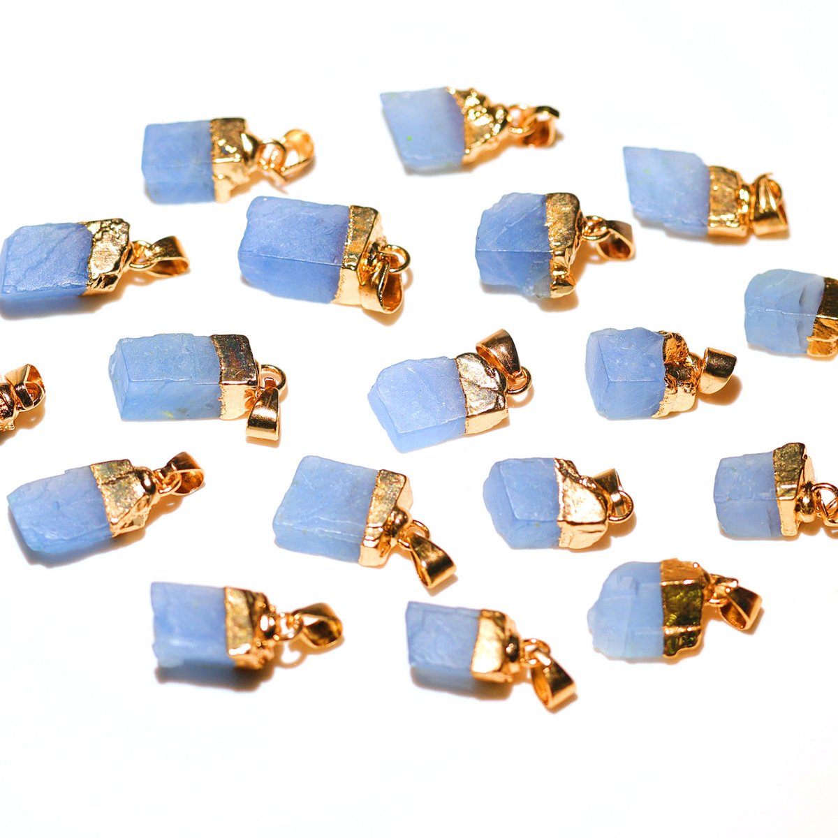 Blue Calcite Free Form Pendant Wholesale natural crystal image 1 bulk wholesale