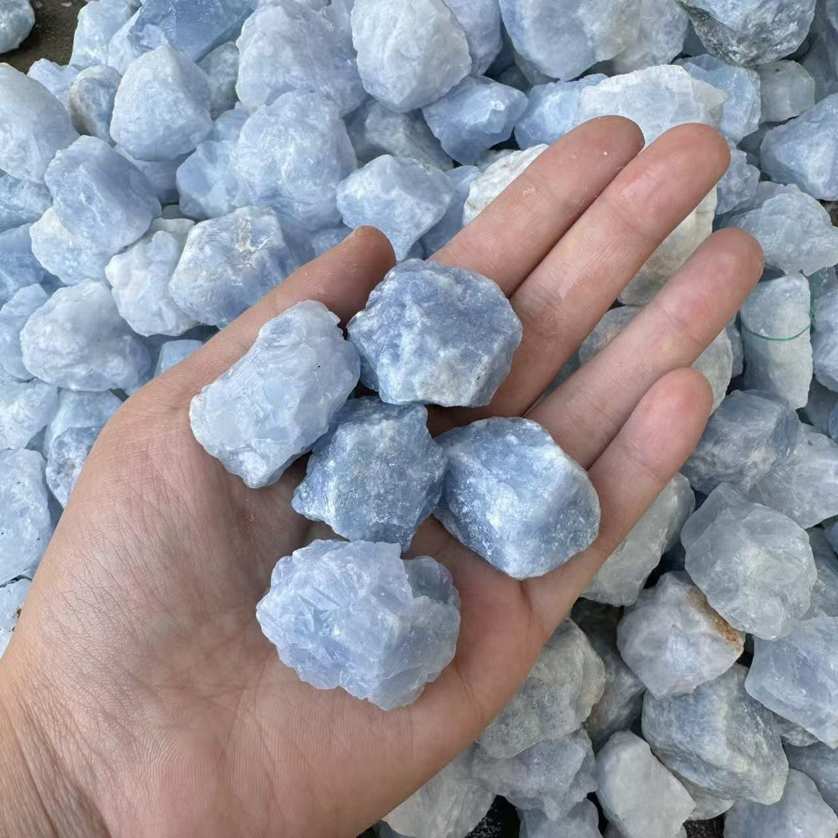 Blue Calcite Raw Stone Free Form Wholesale natural crystal image 1 bulk wholesale
