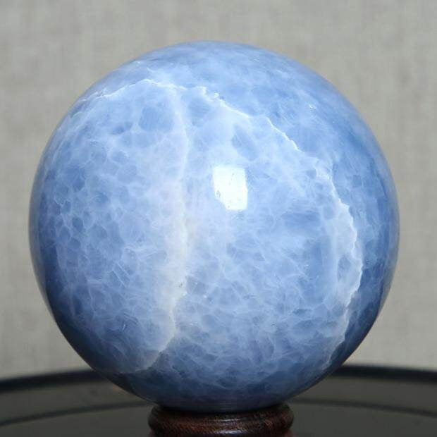 Blue Calcite Sphere Crystals Bulk Wholesale healing crystal closeup 3 wholesale supply