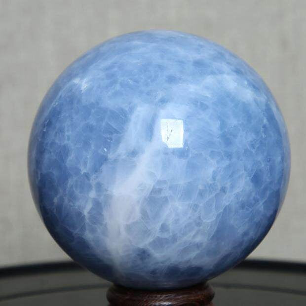 Blue Calcite Sphere Crystals Bulk Wholesale polished stone photo 4 for crystal wholesale
