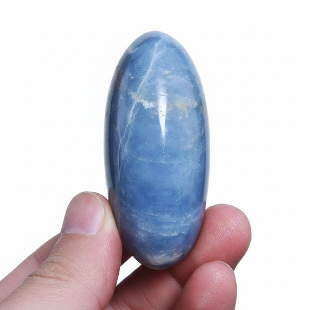 Blue Calcite Tumbled Wholesale polished stone photo 4 for crystal wholesale