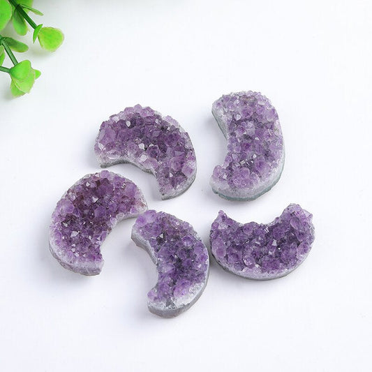 Brazil Amethyst Cluster Moon Crystals Bulk Wholesale crystals bulk wholesale natural purple gemstone texture image 1