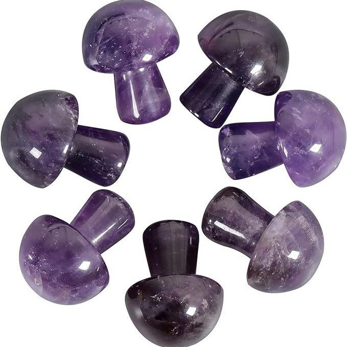 Chevron Amethyst Mushroom Crystals Bulk Wholesale crystals bulk wholesale natural purple gemstone texture image 1