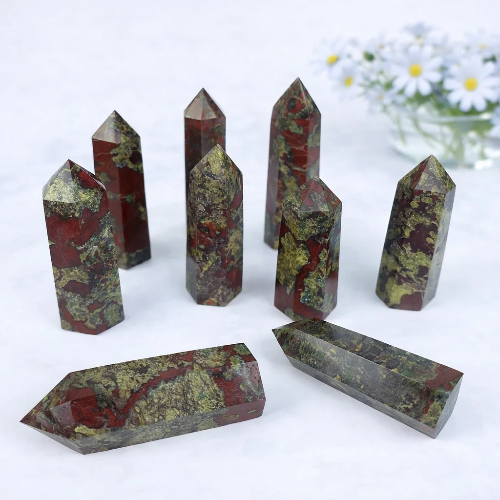 Dragon Blood Stone Tower Point Bulk Wholesale