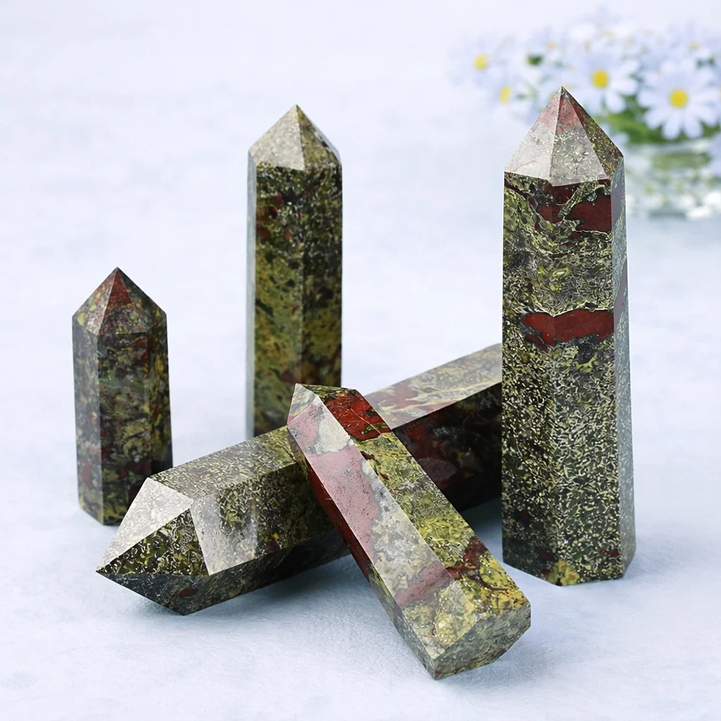 Dragon Blood Stone Tower Point Bulk Wholesale