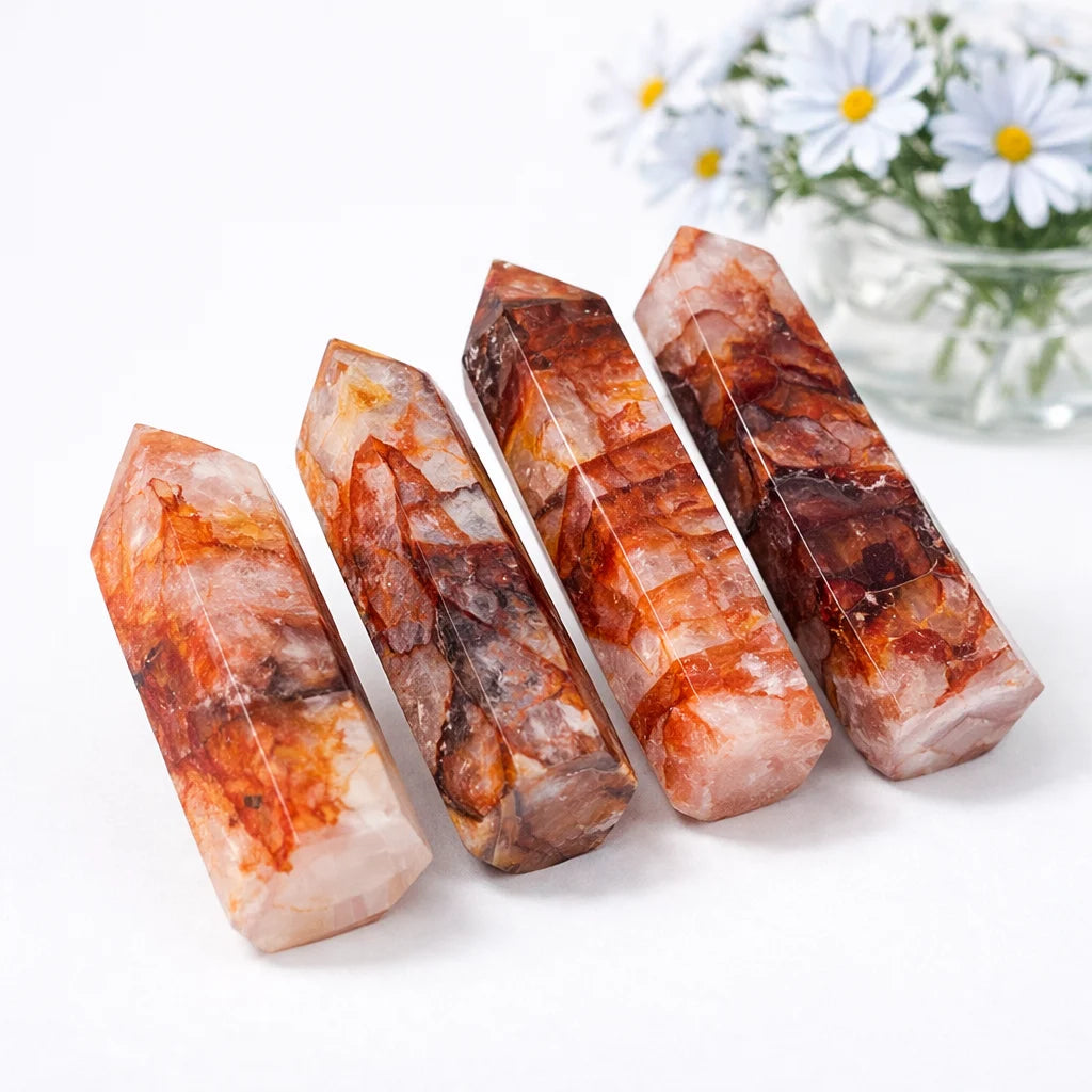 Fire Quartz Tower Point Bulk Wholesale