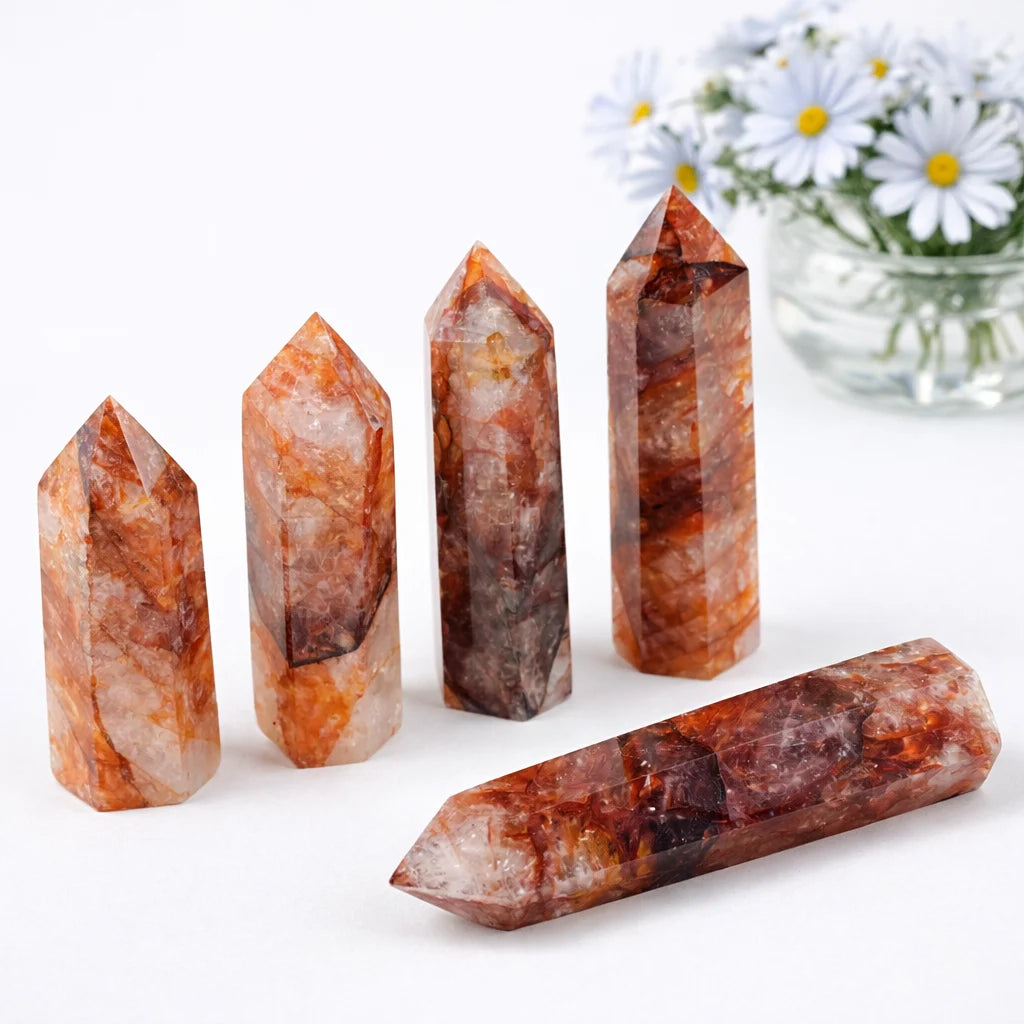 Fire Quartz Tower Point Bulk Wholesale