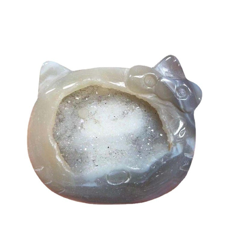 Wholesale Natural Agate Geode Cat Head Crystals Bulk Wholesale crystal collection