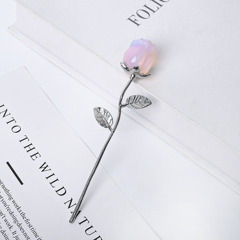 Rose Flower Carving Crystals Wholesale natural crystal image 7 bulk wholesale