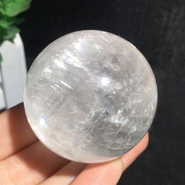 White Calcite Rainbow Sphere Ball Wholesale