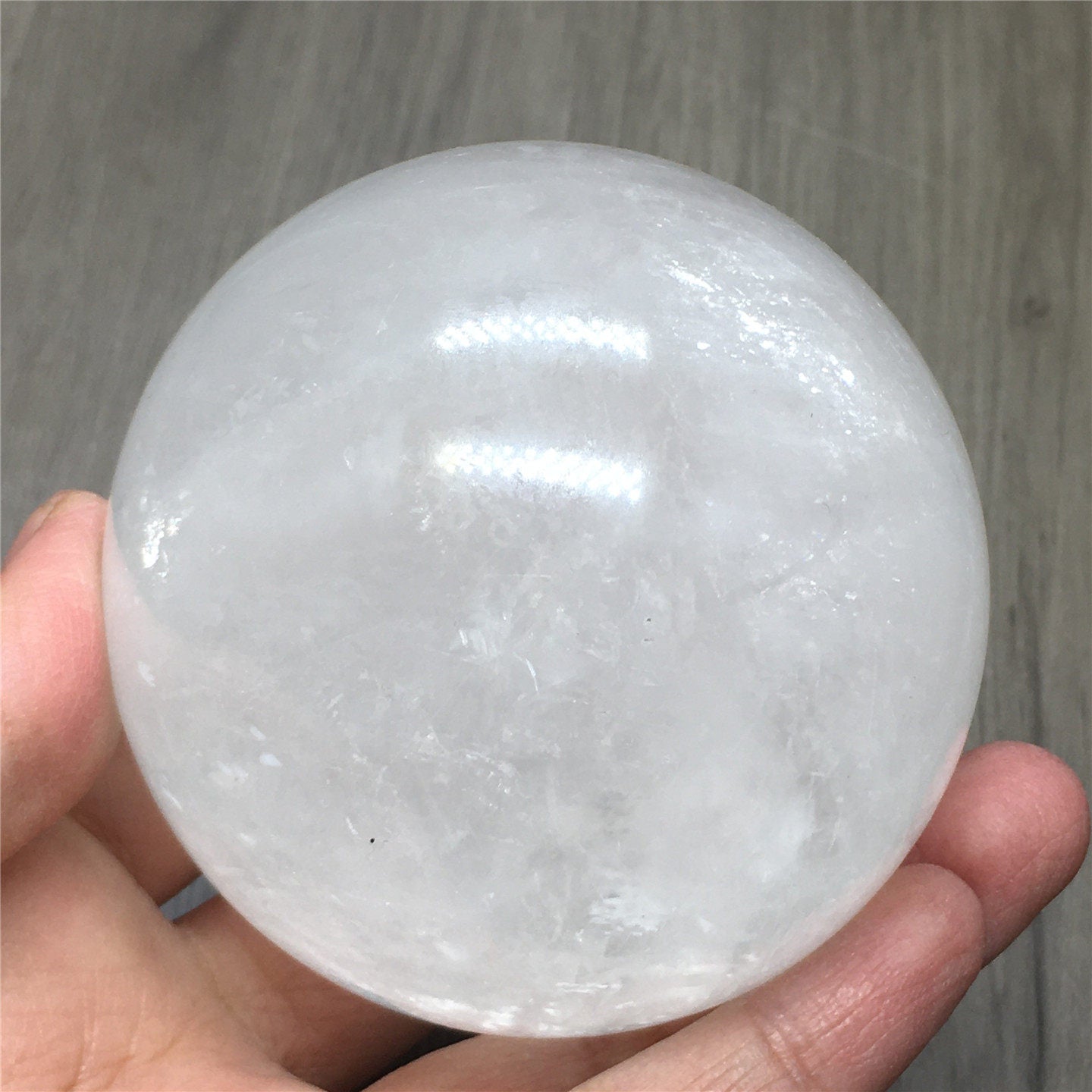 White Calcite Rainbow Sphere Ball Wholesale