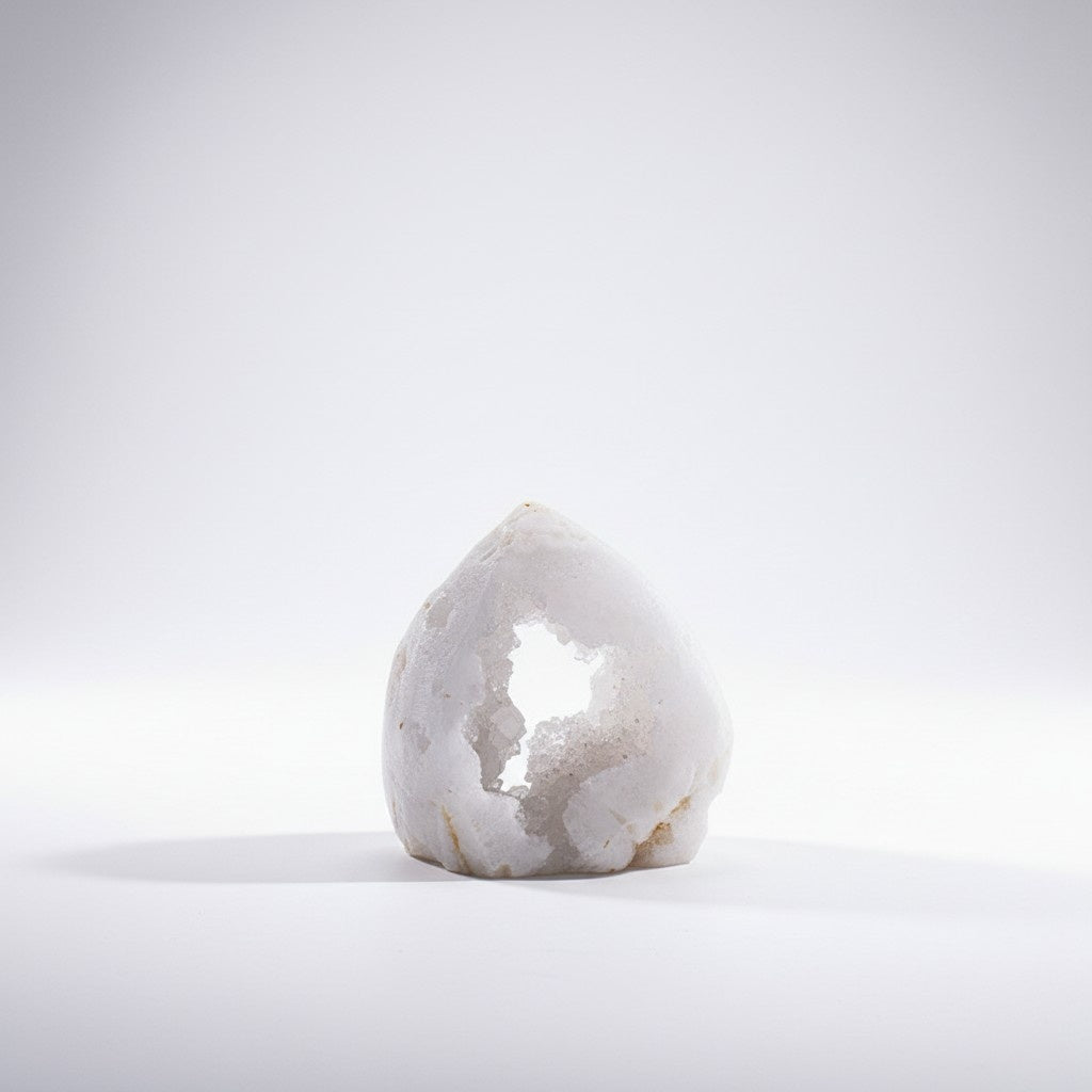 White Quartz Geode Arrow Head Shape Wholesale gemstone wholesale display