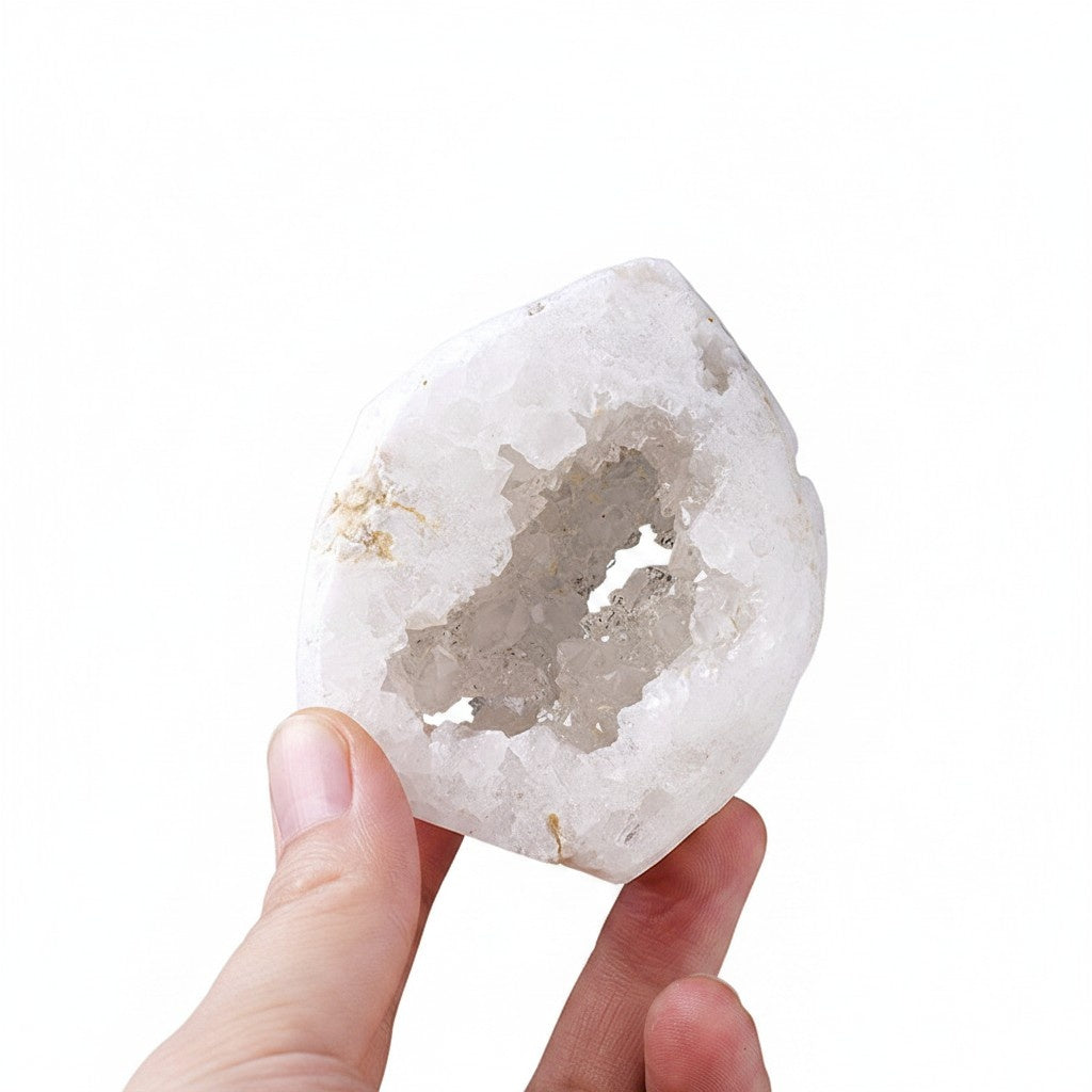 White Quartz Geode Arrow Head Shape Wholesale natural stone product image