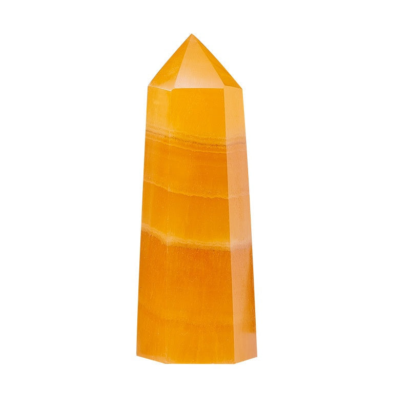 Yellow Calcite Crystal Point Wholesale polished stone photo 4 for crystal wholesale
