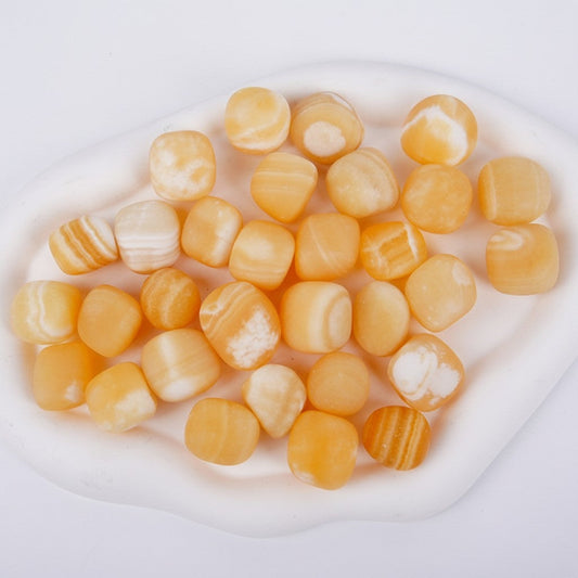 Yellow Calcite Tumbled Wholesale natural crystal image 1 bulk wholesale